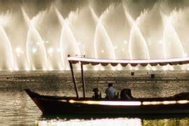 Fountain Show Lake ride in ras al khimah